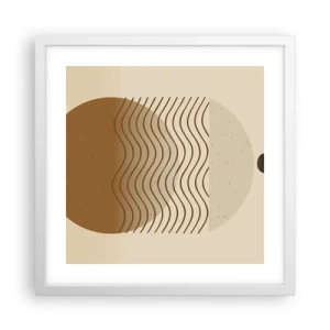 Affiche dans un cadre blanc - Poster - Sur l'origine des figures géométriques - 40x40 cm