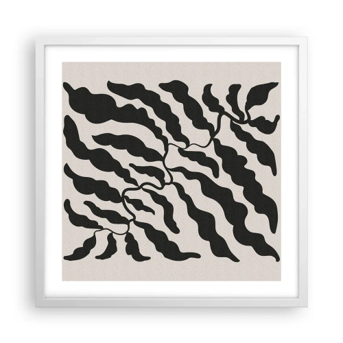 Affiche dans un cadre blanc - Poster - La nature du carré - 50x50 cm