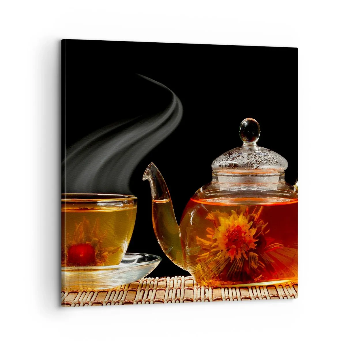 Impression sur toile - Image sur toile - La magie et l'art de l'infusion du thé - 60x60 cm