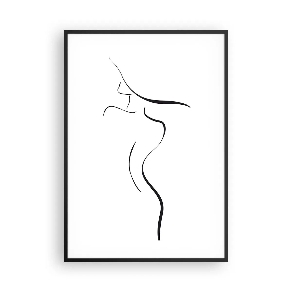 Affiche dans un cadre noir - Poster - Insaisissable comme une vague - 70x100 cm