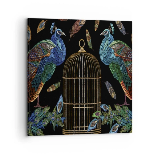 Impression sur toile - Image sur toile - En robes royales - 70x70 cm