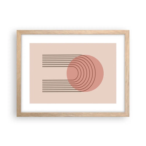 Affiche dans un chêne clair - Poster - Attraction irrésistible - 40x30 cm