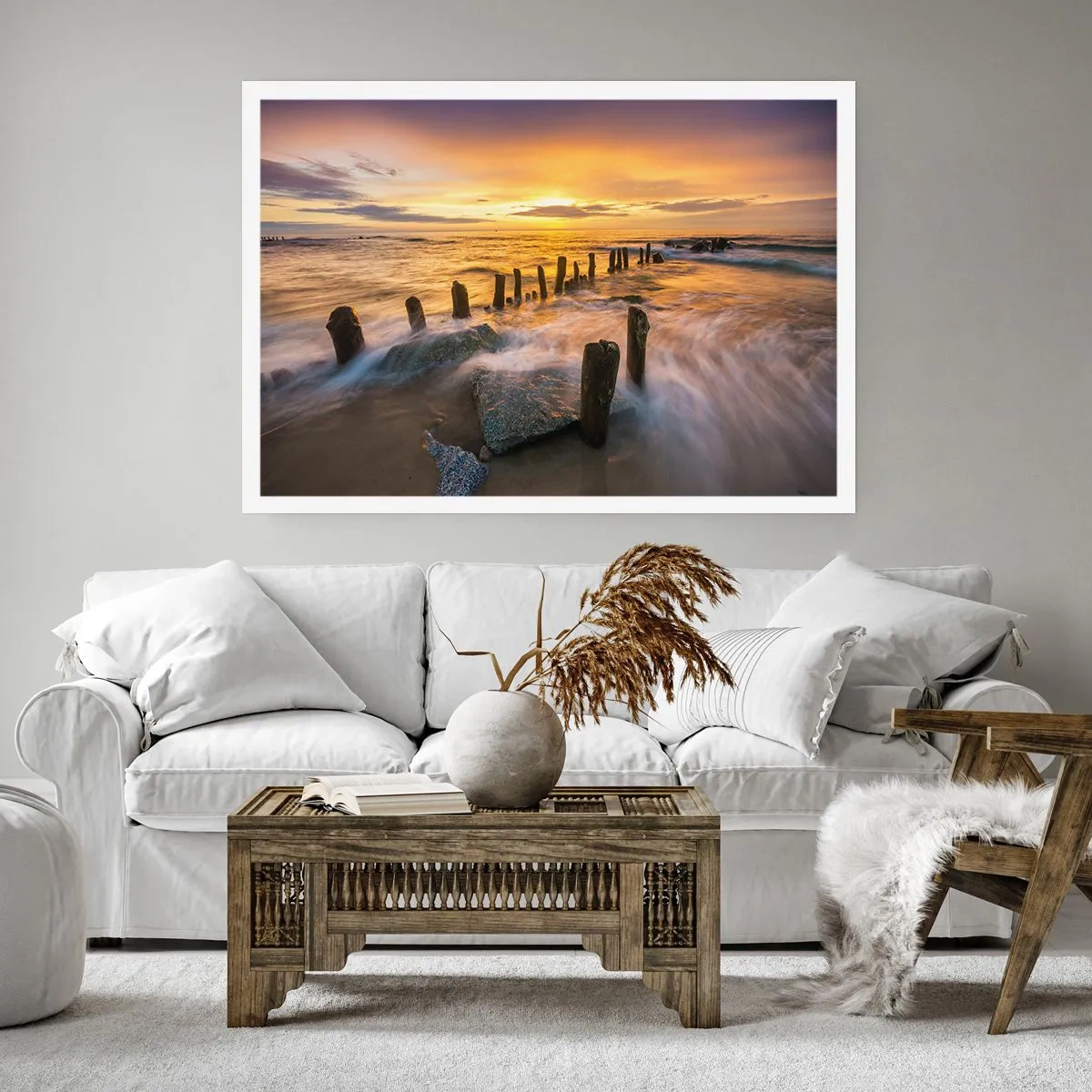 Affiche - Poster - La beauté brute de la mer Baltique - 70x50 cm