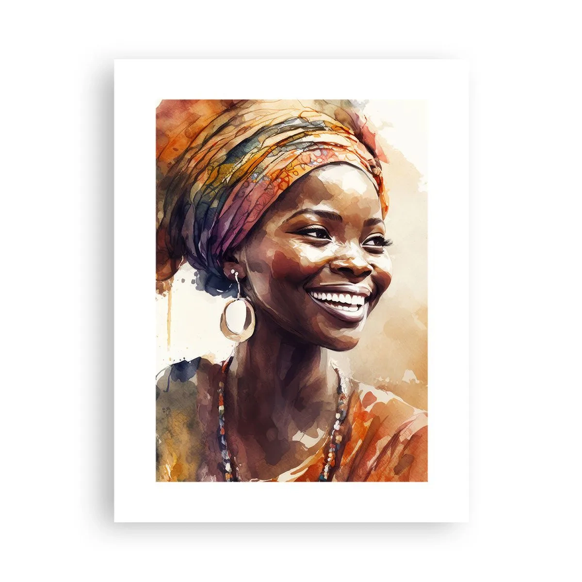 Affiche - Poster - reine africaine - 30x40 cm