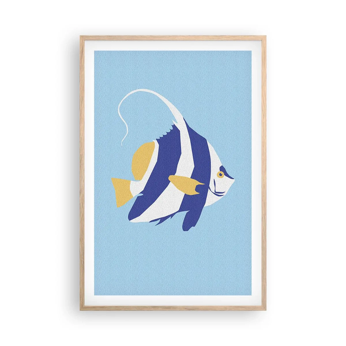 Affiche dans un chêne clair - Poster - Miss eaux tropicales - 61x91 cm