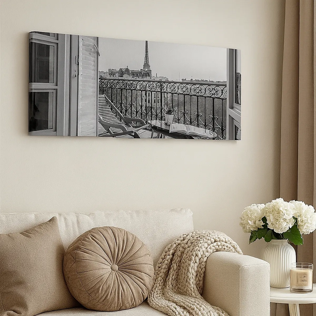 Impression sur toile - Image sur toile - Après-midi parisien - 30x30 cm