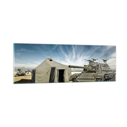 Impression sur verre - Image sur verre - Un rêve militaire - 90x30 cm