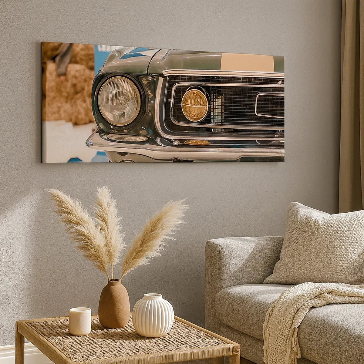 Impression sur toile - Image sur toile - Rencontre avec une légende - 30x30 cm