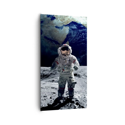 Impression sur toile - Image sur toile - Salutations de la lune - 65x120 cm