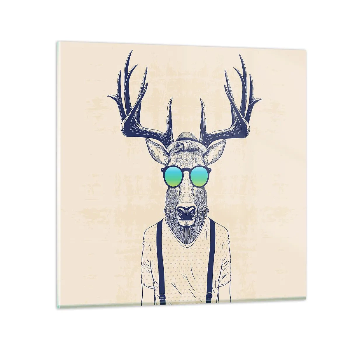 Impression sur verre - Image sur verre - A qui vous attendiez-vous ? - 60x60 cm