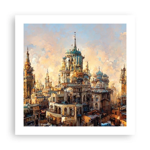 Affiche - Poster - Ville des villes - 50x50 cm