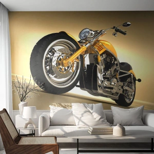 Papier Peint Photo Standard Eco - Un rêve de force et de vitesse - Moto, Moteur, Automobile - 200x140 cm