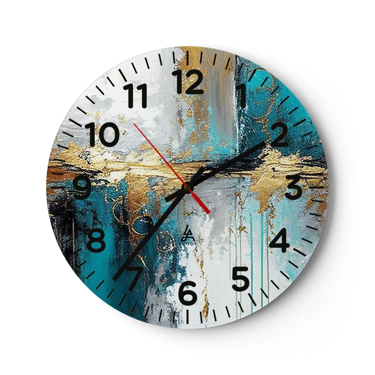 Horloge murale - Pendule murale - Tout coule - 40x40 cm