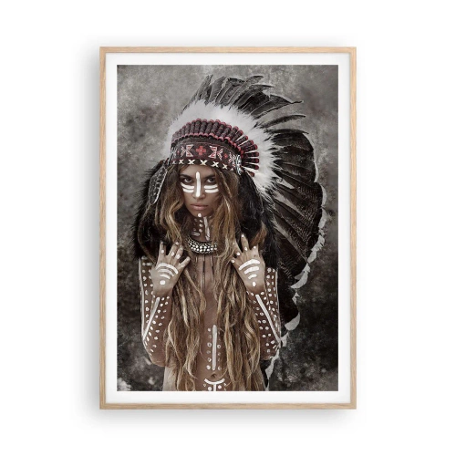 Affiche dans un chêne clair - Poster - Secret de la force de la tribu - 70x100 cm