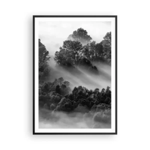 Affiche dans un cadre noir - Poster - Sortir de son sommeil - 70x100 cm