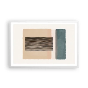 Affiche dans un cadre blanc - Poster - Tout est en ordre - 91x61 cm