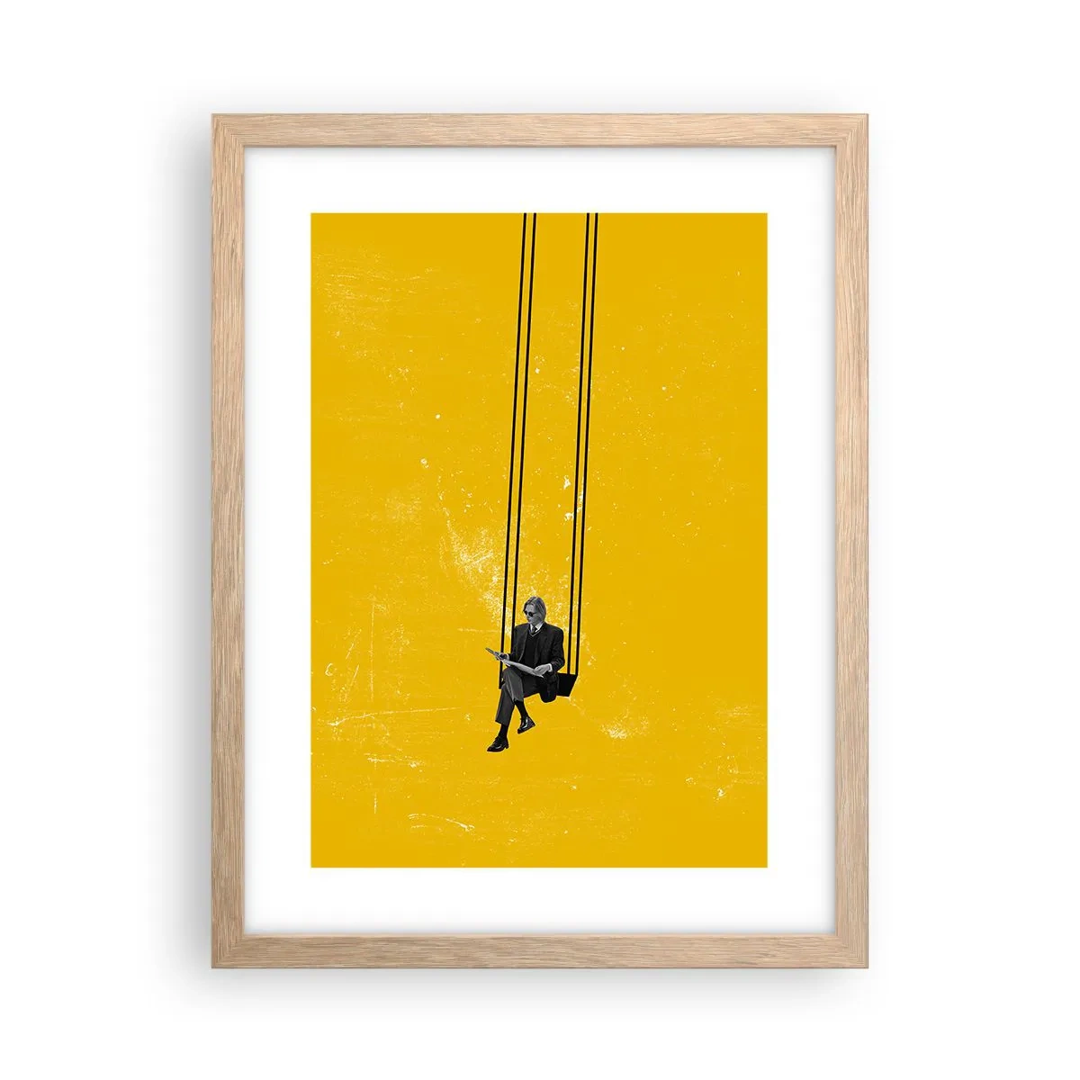 Affiche dans un chêne clair - Poster - Un jour comme tous les jours - 30x40 cm