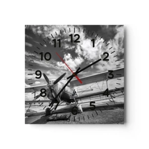 Horloge murale - Pendule murale - Je suis impatient! - 40x40 cm