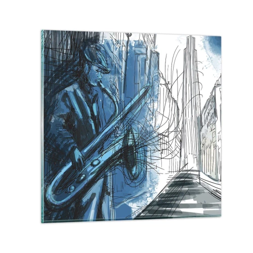 Impression sur verre - Image sur verre - Rhapsodie urbaine - 50x50 cm