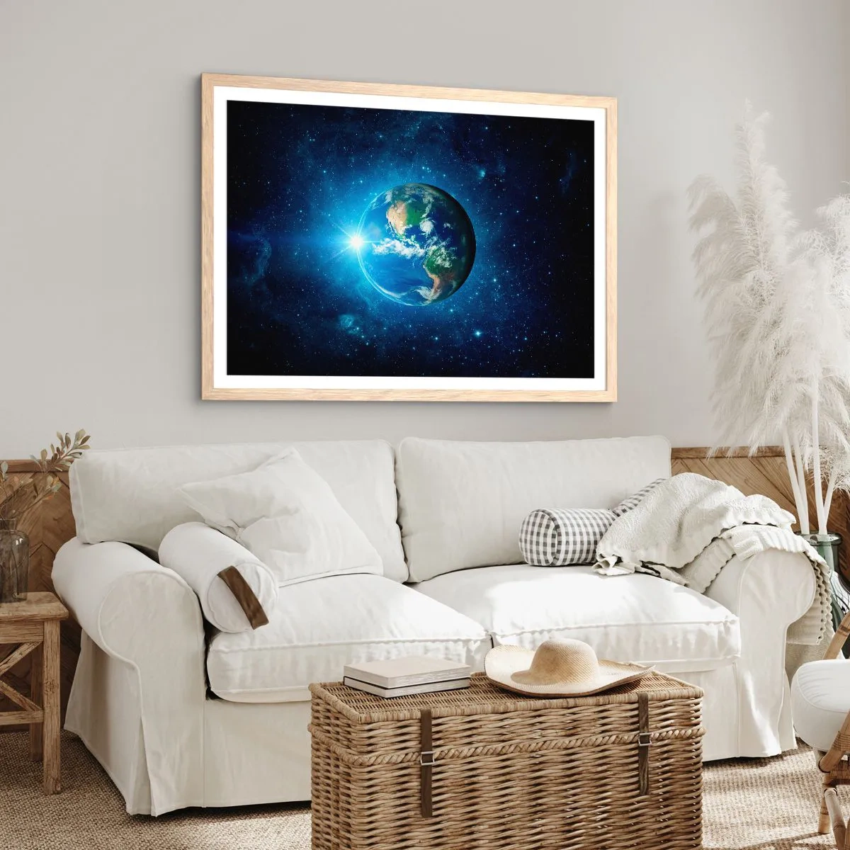 Affiche dans un chêne clair - Poster - Nous sommes au paradis - 91x61 cm