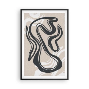 Affiche dans un cadre noir - Poster - Expression multipliée - 61x91 cm