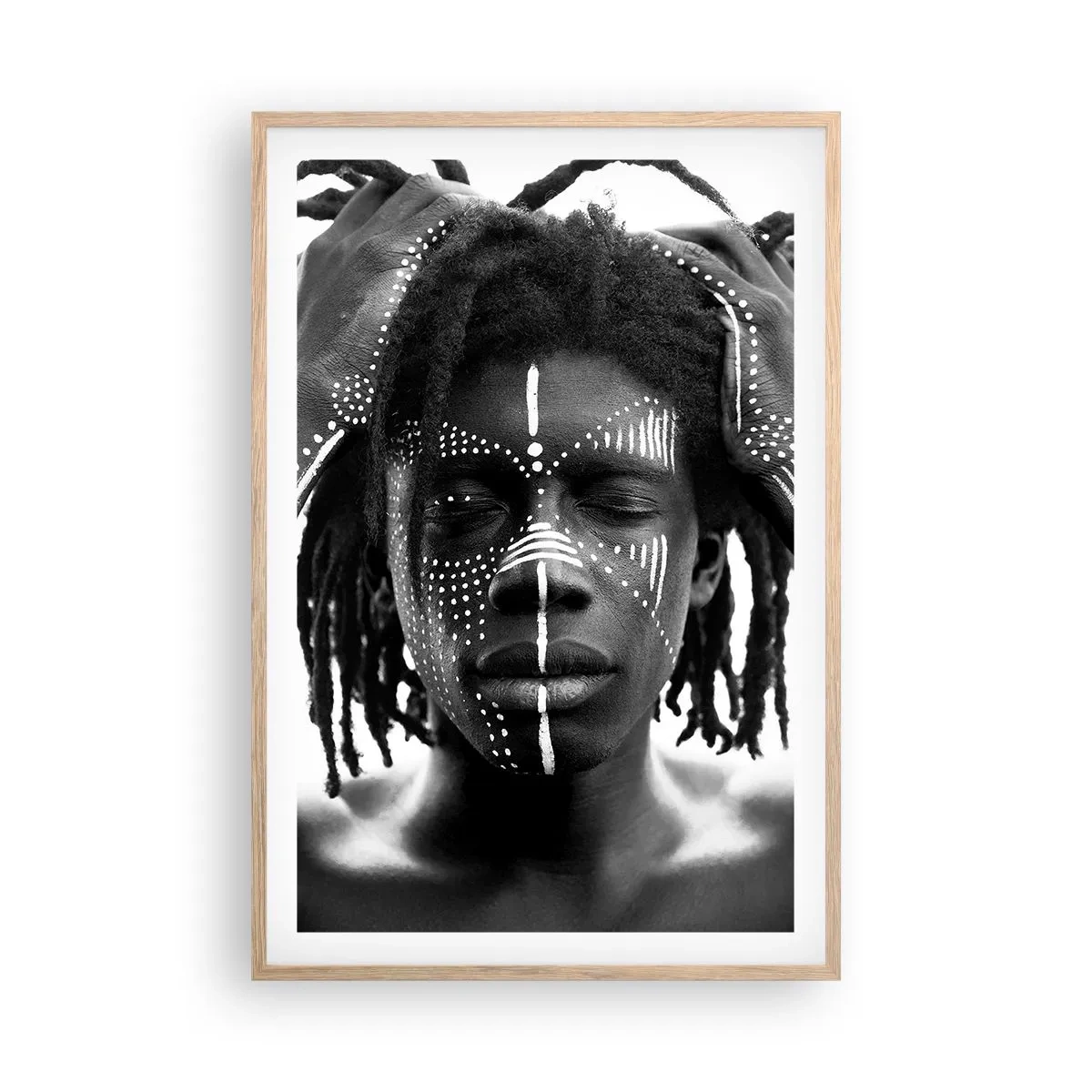 Affiche dans un chêne clair - Poster - Où êtes-vous? - 61x91 cm