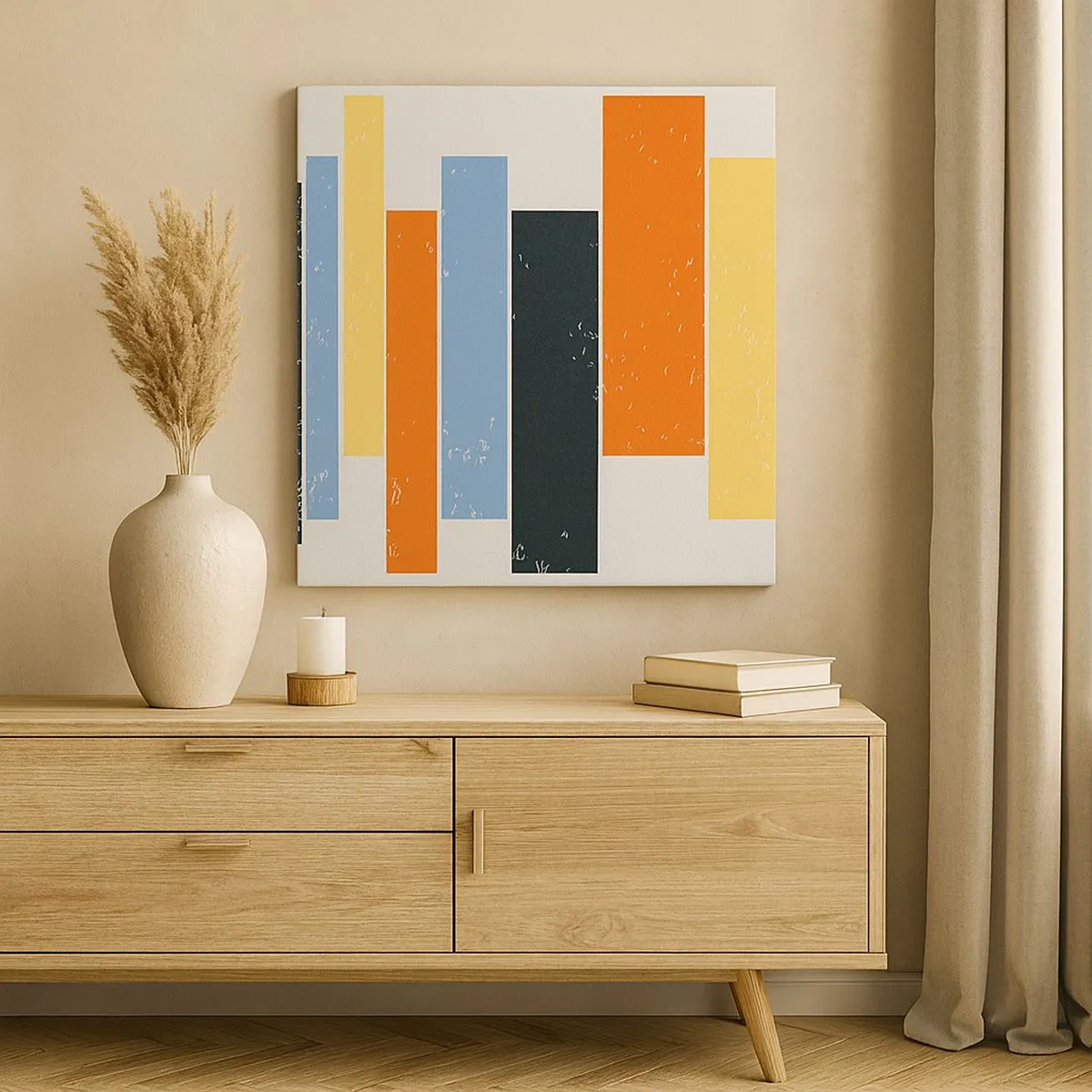 Impression sur toile - Image sur toile - Notation musicale - 30x30 cm