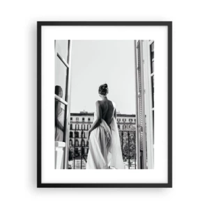 Affiche dans un cadre noir - Poster - Eveil des pensées - 40x50 cm