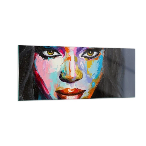 Impression sur verre - Image sur verre - Il est impossible de le quitter les yeux - 100x40 cm