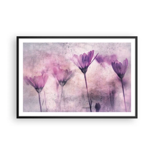 Affiche dans un cadre noir - Poster - Rêve de fleurs - 91x61 cm
