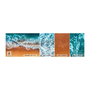 Échantillon de Papier Peint Autocollant Deluxe Sticker - Toujours ensemble - Paysage, Mer, Plage - 100x30 cm