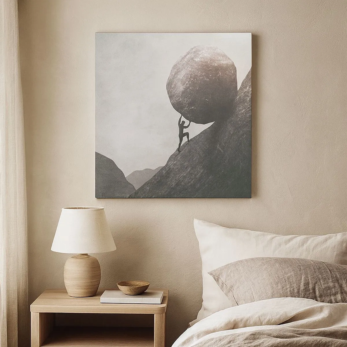 Impression sur toile - Image sur toile - Je crois contre tout espoir - 30x30 cm