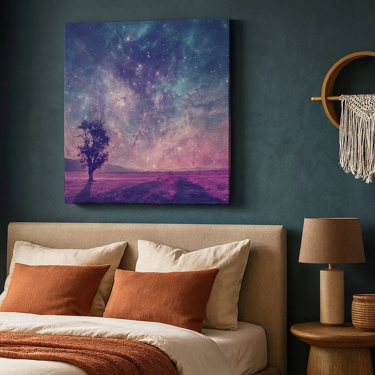 Impression sur toile - Image sur toile - Sous un ciel magique - 30x30 cm