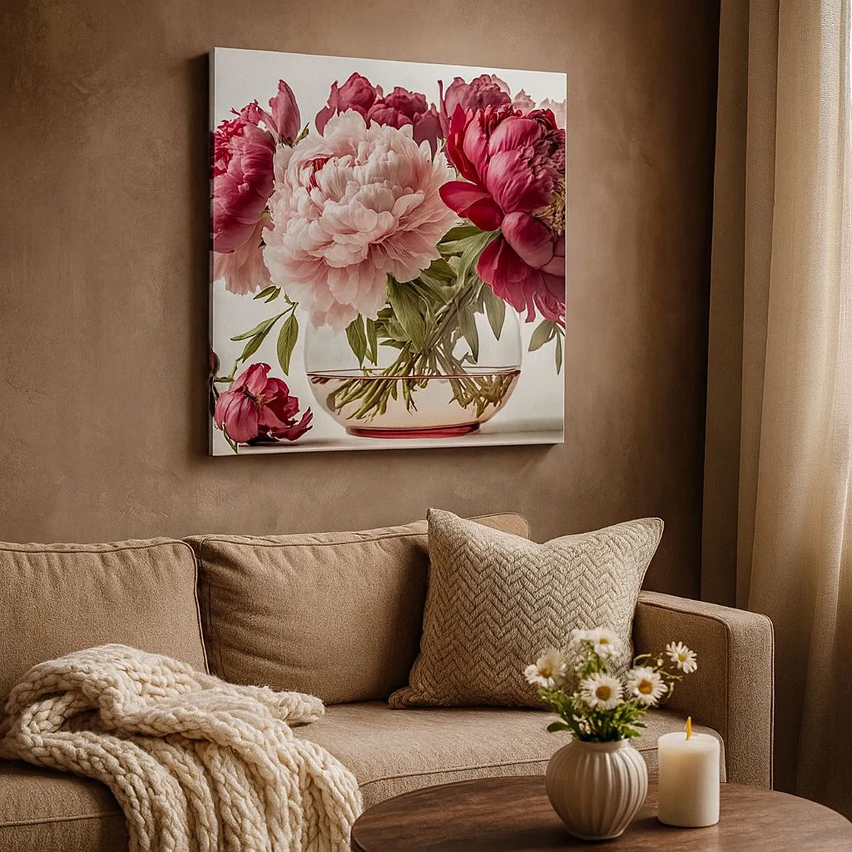 Impression sur toile - Image sur toile - En pleine floraison de beauté - 30x30 cm