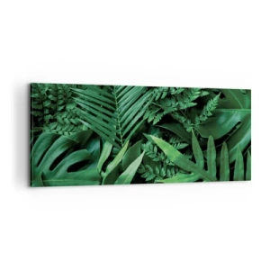 Impression sur toile - Image sur toile - Emmitouflé de verdure - 100x40 cm