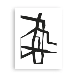 Affiche - Poster - Conception noir et blanc - 30x40 cm