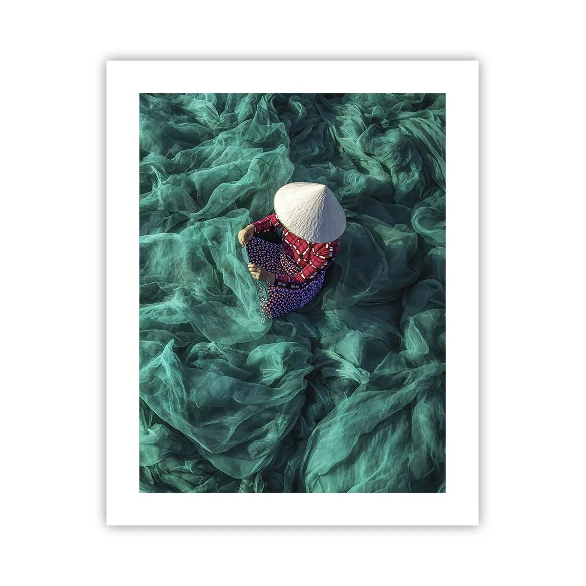 Affiche - Poster - Dans une mer de filet - 40x50 cm