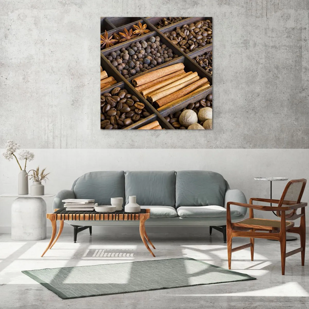 Impression sur verre - Image sur verre - Trésor d'arômes - 70x70 cm