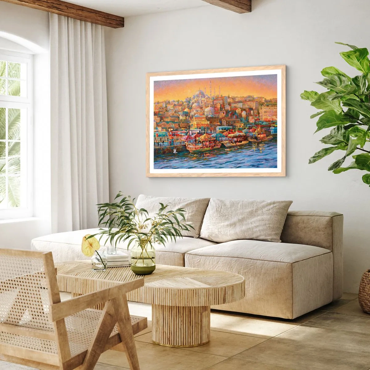 Affiche dans un chêne clair - Poster - Conte d'Istanbul - 40x30 cm