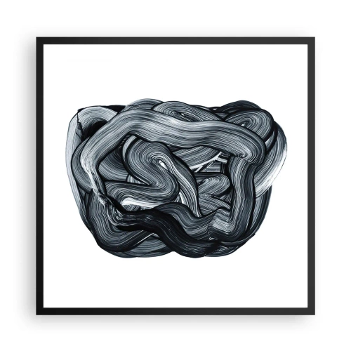 Affiche dans un cadre noir - Poster - Ce n'est pas si simple - 60x60 cm