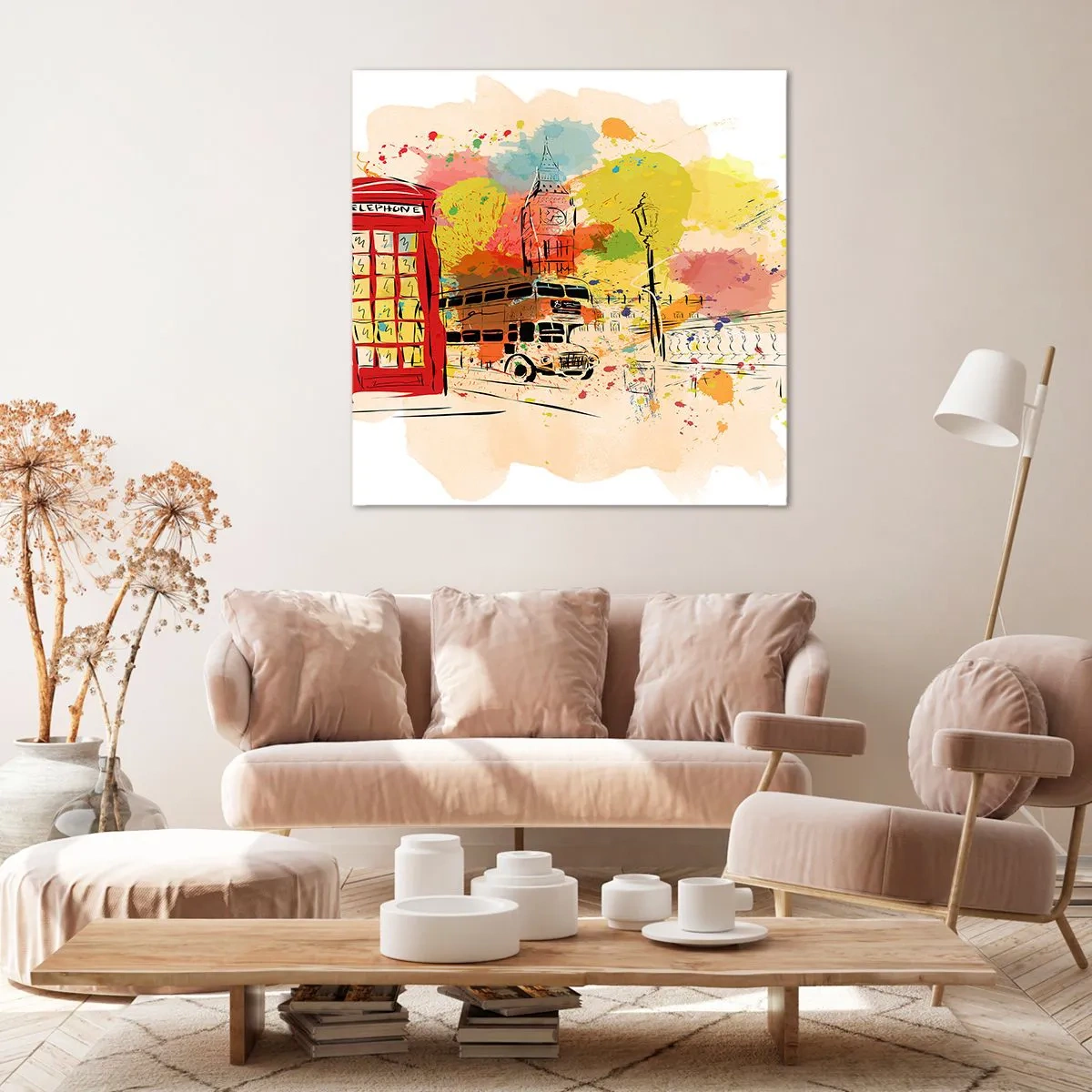 Impression sur toile - Image sur toile - La ville de la variété - 50x50 cm