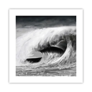 Affiche - Poster - La colère de l'océan - 40x40 cm