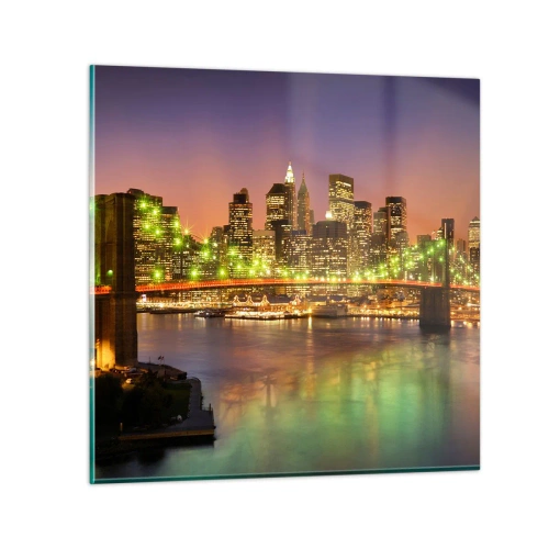 Impression sur verre - Image sur verre - Ici la lumière ne s'éteint jamais - 60x60 cm