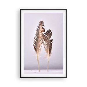 Affiche dans un cadre noir - Poster - Face au néant - 61x91 cm