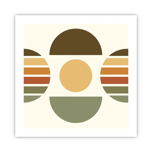 Affiche - Poster - Dans les coulaurs de la terre - 50x50 cm