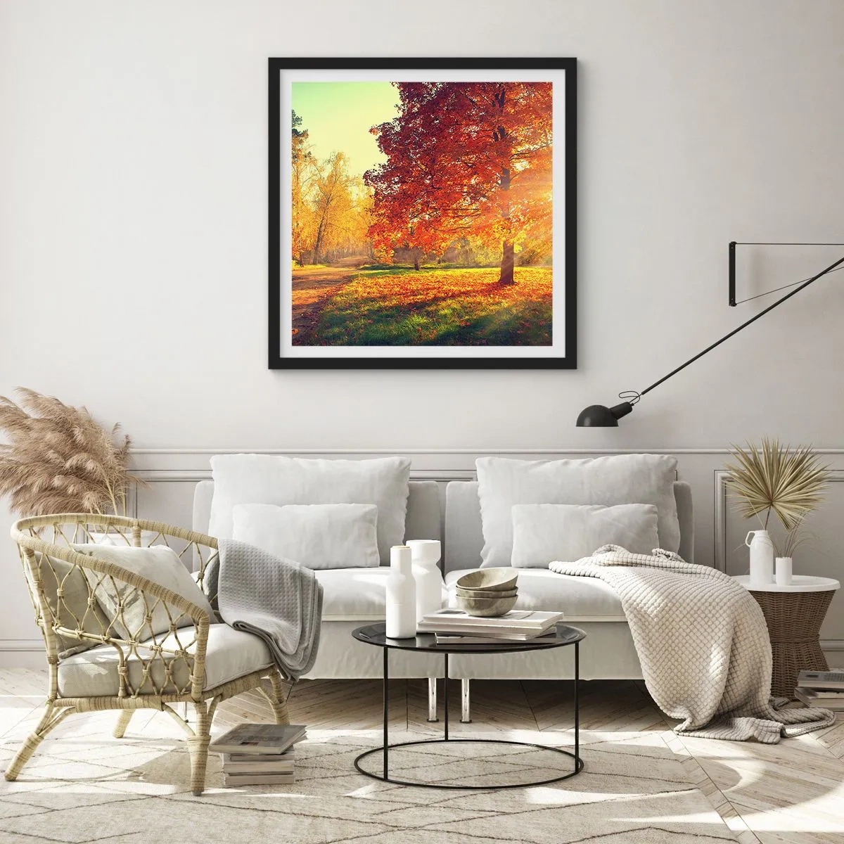 Affiche dans un cadre noir - Poster - Le roux est beau - 50x50 cm