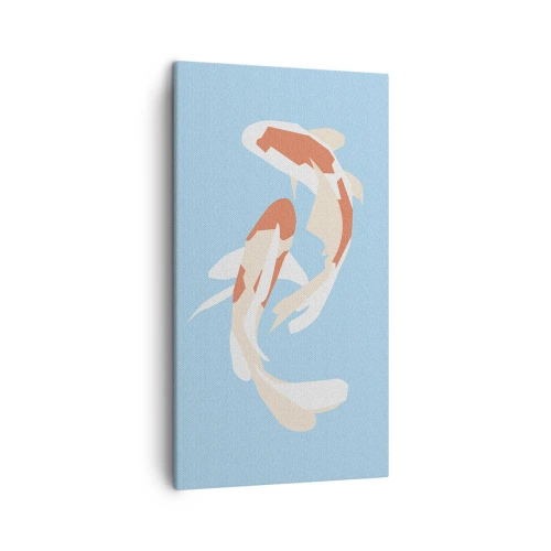 Impression sur toile - Image sur toile - Natation synchronisée spontanée - 45x80 cm