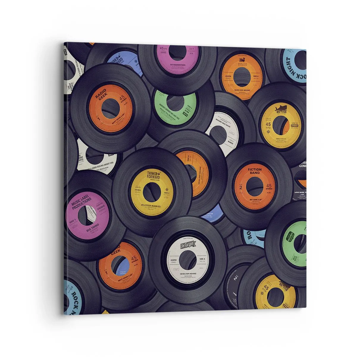 Impression sur toile - Image sur toile - Couleurs des classiques - 70x70 cm