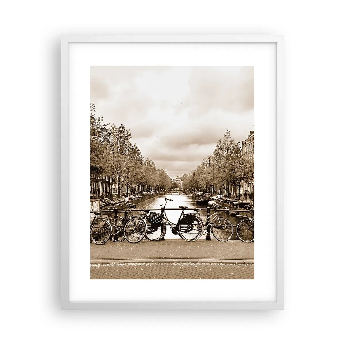 Affiche dans un cadre blanc - Poster - Ambiance hollandaise - 40x50 cm