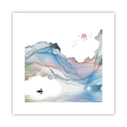 Affiche - Poster - Vers les montagnes de cristal - 30x30 cm